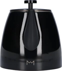 Vaja® Theepot Juliette Met Filter - Dubbelwandig -Theekan 1.0L - Glimmend Zwart -Bekerwinkel 1043x1200 1