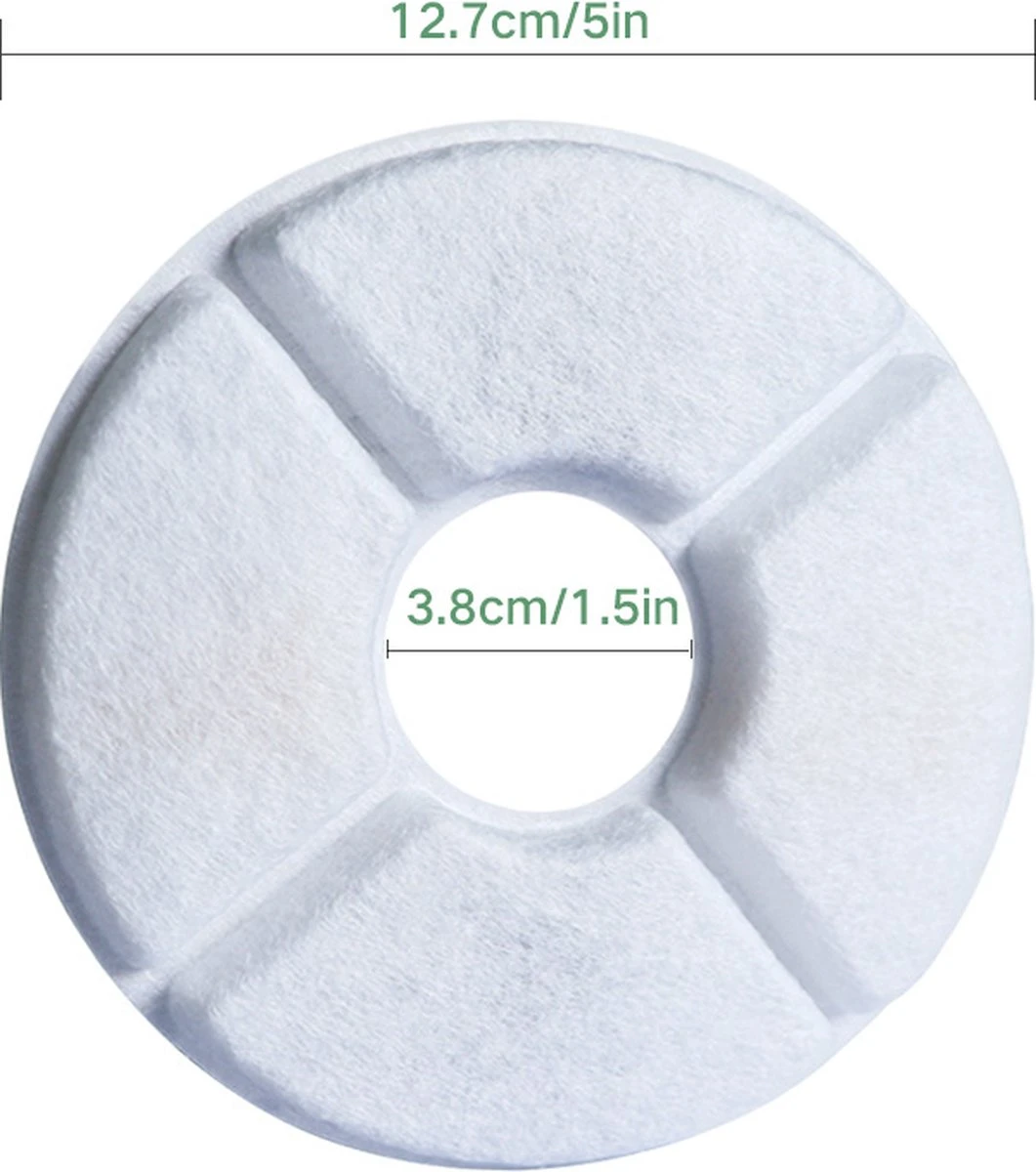 Drinkfontein Filters 6 Stuks - Navulling Kattenfontein - Water Filter - Drinkfilters - Filter Waterreservoir - Waterfilter Drinkfontein 9 Drinkfontein Filters 6 Stuks - Navulling Kattenfontein - Water Filter - Drinkfilters - Filter Waterreservoir - Waterfilter Drinkfontein - Afbeelding 7