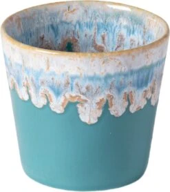 Costa Nova - Grespresso Servies - 6 Espresso Kopjes - Roze-Grijs-Azur-Red-Wit -Turquoise - Aardewerk - H 5.9 Cm -Bekerwinkel 1068x1200