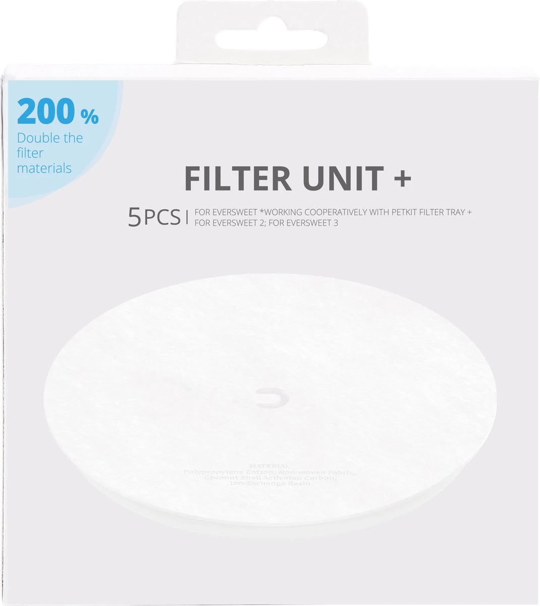 PETKIT ® Drinkfontein Filters - 5pcs Per Pak - Voor Alle PETKIT Drinkfontein 3 PETKIT ® Drinkfontein Filters - 5pcs Per Pak - Voor Alle PETKIT Drinkfontein