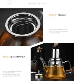 SensaHome - Infuser Theekan/Theepot - Transparant - Glas 36 SensaHome - Infuser Theekan/Theepot - Transparant - Glas -Bekerwinkel 1100x1200