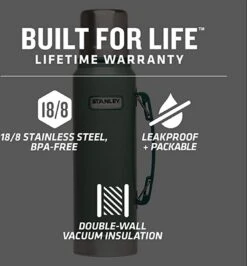 Stanley The Legendary Classic Bottle 0,47L - Thermosfles - Hammertone Green 23 Stanley The Legendary Classic Bottle 0,47L - Thermosfles - Hammertone Green -Bekerwinkel 1113x1200 3