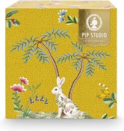 Pip Studio La Majorelle Yellow - Theeset - Porselein - Mok + Theezeef + Theetip - Porselein - 350ml - Geel Servies - Pasen - Konijn -Bekerwinkel 1130x1200 2