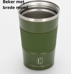 Castagnola Design RVS Koffiebeker To Go - Groen - 380ml - Thermosbeker - Theebeker -Bekerwinkel 1154x1200 1
