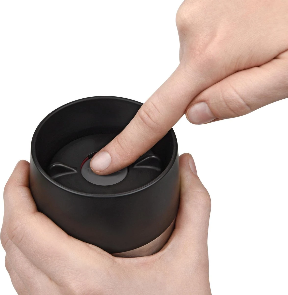 Tefal Travel Mug Thermobeker - 360 Ml - RVS/Donkerblauw 5 Tefal Travel Mug Thermobeker - 360 Ml - RVS/Donkerblauw - Afbeelding 3