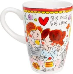 Blond Amsterdam Even Bijkletsen Beker XL 500 Ml - Rode Rand 9 Blond Amsterdam Even Bijkletsen Beker XL 500 Ml - Rode Rand -Bekerwinkel 1195x1200 5