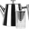 Castagnola Theepot Met Filter – Theekan – Theepot Dubbelwandig – Theepot Roestvrijstaal – Hoogwaardig RVS – 1 Liter – 5 Kopjes Thee – Zilver Glans