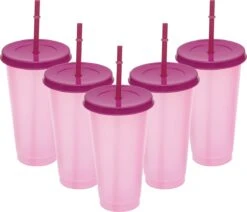 Herbruikbare Bekers Met Rietje En Deksel Van Plastic – Starbucks Design – Drinkbekers Met Rietje – Kleur Veranderende Beker – 5 Pack 14 Herbruikbare Bekers Met Rietje En Deksel Van Plastic – Starbucks Design – Drinkbekers Met Rietje – Kleur Veranderende Beker – 5 Pack -Bekerwinkel 1200x1031 1