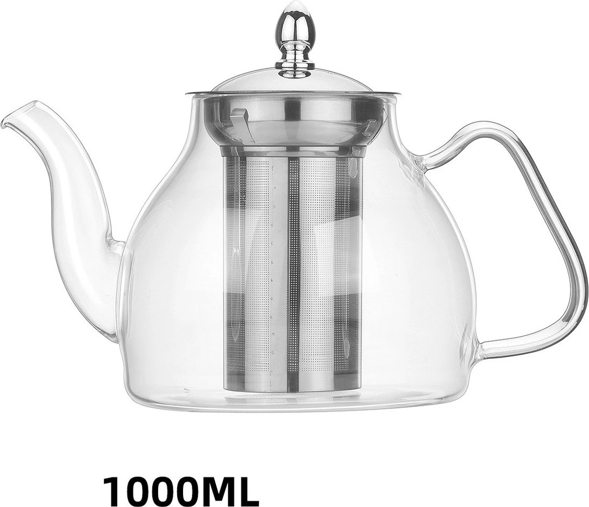 SensaHome - Infuser Theekan/Theepot - Transparant - Glas 16 SensaHome - Infuser Theekan/Theepot - Transparant - Glas - Afbeelding 14