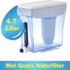 ZeroWater - 4,7 Liter Water Filter Kan - Met Gratis Waterfilter & TDS Meter - Kraantje 2 ZeroWater - 4,7 Liter Water Filter Kan - Met Gratis Waterfilter & TDS Meter - Kraantje -Bekerwinkel 1200x1048 2