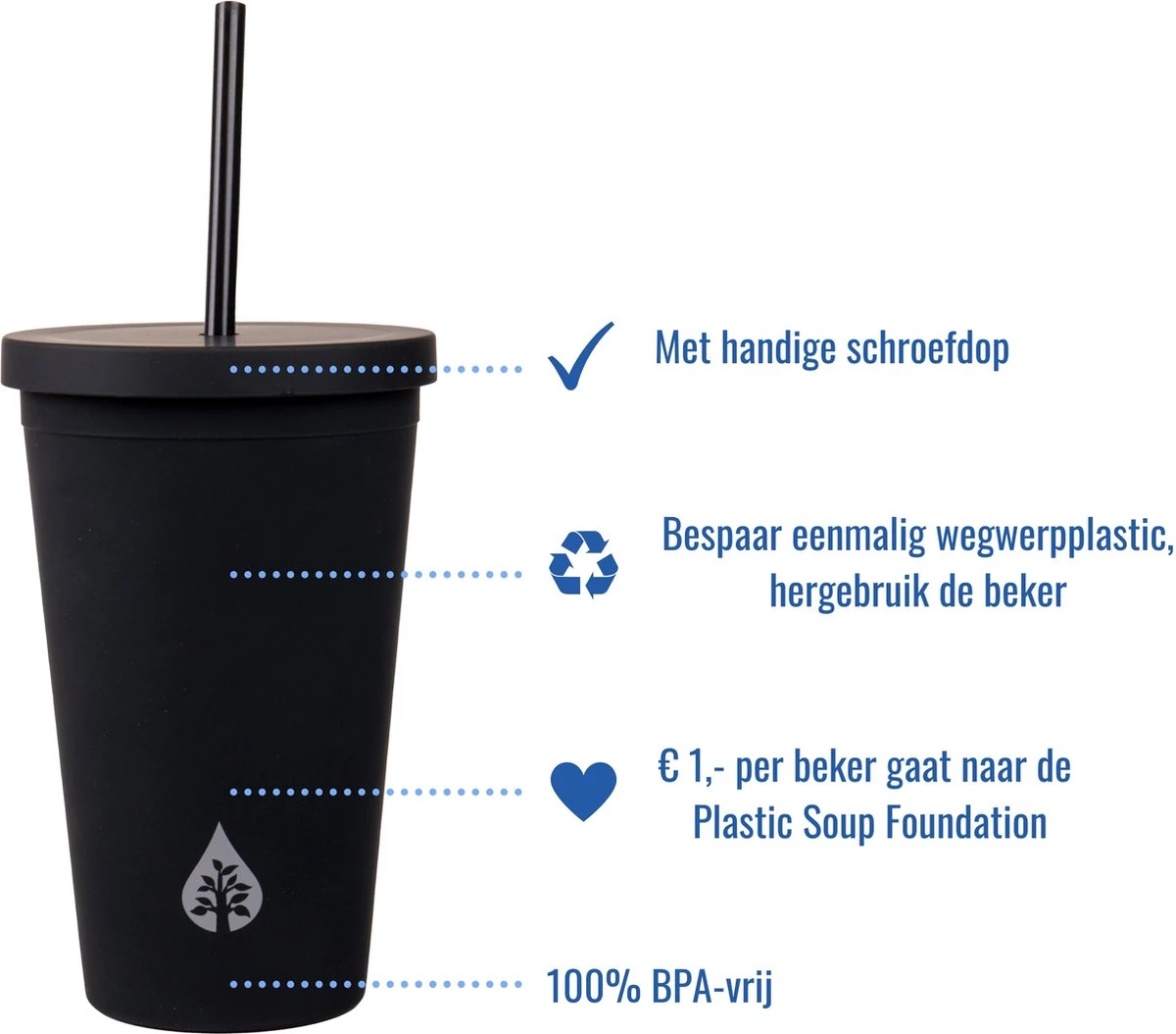 Beker Met Rietje En Deksel Starbucks Milkshake Beker Voor Take Away – Herbruikbare Plastic Drinkbeker Geel 500ml - VANN 5 Beker Met Rietje En Deksel Starbucks Milkshake Beker Voor Take Away – Herbruikbare Plastic Drinkbeker Geel 500ml - VANN - Afbeelding 3