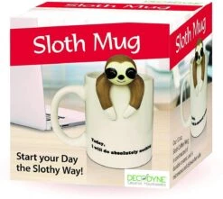 Decodyne Luiaard Luie Grappige Koffiemok, Grappige Cadeaus Voor Vrouwen En Mannen 35 Cl -Bekerwinkel 1200x1072