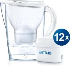 BRITA - Waterfilterkan Marella Cool - Wit - 2,4L + 12 MAXTRA+ Waterfilterpatronen -Bekerwinkel 1200x1087