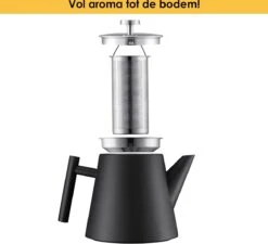 Silberthal - Theepot Met Filter - 1 L - RVS Dubbelwandig - Zwart - Cadeau 13 Silberthal - Theepot Met Filter - 1 L - RVS Dubbelwandig - Zwart - Cadeau -Bekerwinkel 1200x1091 1