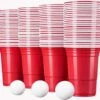 Merkloos Beerpong - 50 Stuk(s) - Red Cups Inc. 3 Ballen - Beerpong Drankspel - Plastic Bekers - Beer Pong 2 Merkloos Beerpong - 50 Stuk(s) - Red Cups Inc. 3 Ballen - Beerpong Drankspel - Plastic Bekers - Beer Pong -Bekerwinkel 1200x1127