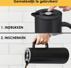 Silberthal - Thermoskan - 1 L - Dubbelwandig - Isoleerkan - Thermofles Koud En Warm - Cadeau 13 Silberthal - Thermoskan - 1 L - Dubbelwandig - Isoleerkan - Thermofles Koud En Warm - Cadeau -Bekerwinkel 1200x1148