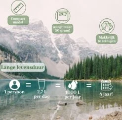 Waterfilter Survival Steddy Pro - Zuiver Gratis Drinkwater - Waterfles Waterzuivering - Waterfilter Kraan - Outdoor - FILTER 4000 LITER! -Bekerwinkel 1200x1175 1