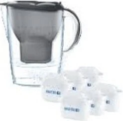 BRITA - Waterfilterkan Marella Cool - Grafiet - 2,4L + 6 MAXTRA+ Waterfilterpatronen -Bekerwinkel 1200x1183