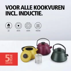 BRABANTIA T-TIME Donkergroene Theepot - Gietijzer - 0,7 L - Inclusief Zeefje -Bekerwinkel 1200x1194 6