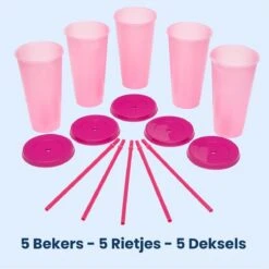 Herbruikbare Bekers Met Rietje En Deksel Van Plastic – Starbucks Design – Drinkbekers Met Rietje – Kleur Veranderende Beker – 5 Pack 19 Herbruikbare Bekers Met Rietje En Deksel Van Plastic – Starbucks Design – Drinkbekers Met Rietje – Kleur Veranderende Beker – 5 Pack -Bekerwinkel 1200x1198 14