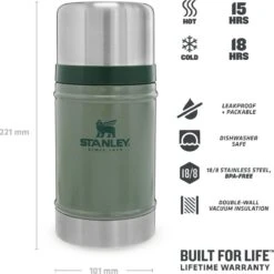Stanley The Legendary Classic Food Jar 0,7L - Thermosfles - Hammertone Green 26 Stanley The Legendary Classic Food Jar 0,7L - Thermosfles - Hammertone Green -Bekerwinkel 1200x1200 164