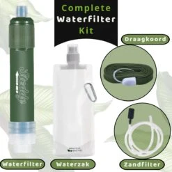 Waterfilter Steddy Pro - Survival Bushcraft Kit - Noodpakket - Waterzuivering - Water Filter Kraan - Outdoor 13 Waterfilter Steddy Pro - Survival Bushcraft Kit - Noodpakket - Waterzuivering - Water Filter Kraan - Outdoor -Bekerwinkel 1200x1200 255