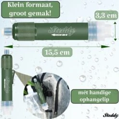 Waterfilter Steddy Pro - Survival Bushcraft Kit - Noodpakket - Waterzuivering - Water Filter Kraan - Outdoor 17 Waterfilter Steddy Pro - Survival Bushcraft Kit - Noodpakket - Waterzuivering - Water Filter Kraan - Outdoor -Bekerwinkel 1200x1200 259
