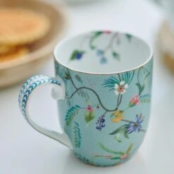 Pip Studio Jolie - Set 2 Tassen Flowers - Small 145ml - Mokken Klein - Bloemen - Groen -Bekerwinkel 1200x1200 353