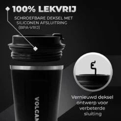 Volcan RVS Koffiebeker To Go - Thermosbeker - Theebeker - Coffee - Zwart 15 Volcan RVS Koffiebeker To Go - Thermosbeker - Theebeker - Coffee - Zwart -Bekerwinkel 1200x1200 457
