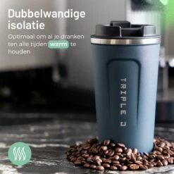 Triple J® Koffiebeker To Go - Thermosbeker - BPA & Lekvrij - 510ml - Blauw 13 Triple J® Koffiebeker To Go - Thermosbeker - BPA & Lekvrij - 510ml - Blauw -Bekerwinkel 1200x1200 482