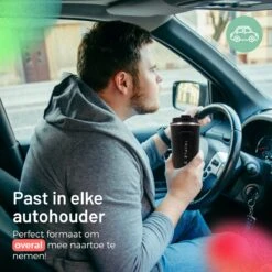 Triple J® Koffiebeker To Go - Thermosbeker - BPA & Lekvrij - 510ml - Zwart -Bekerwinkel 1200x1200 497