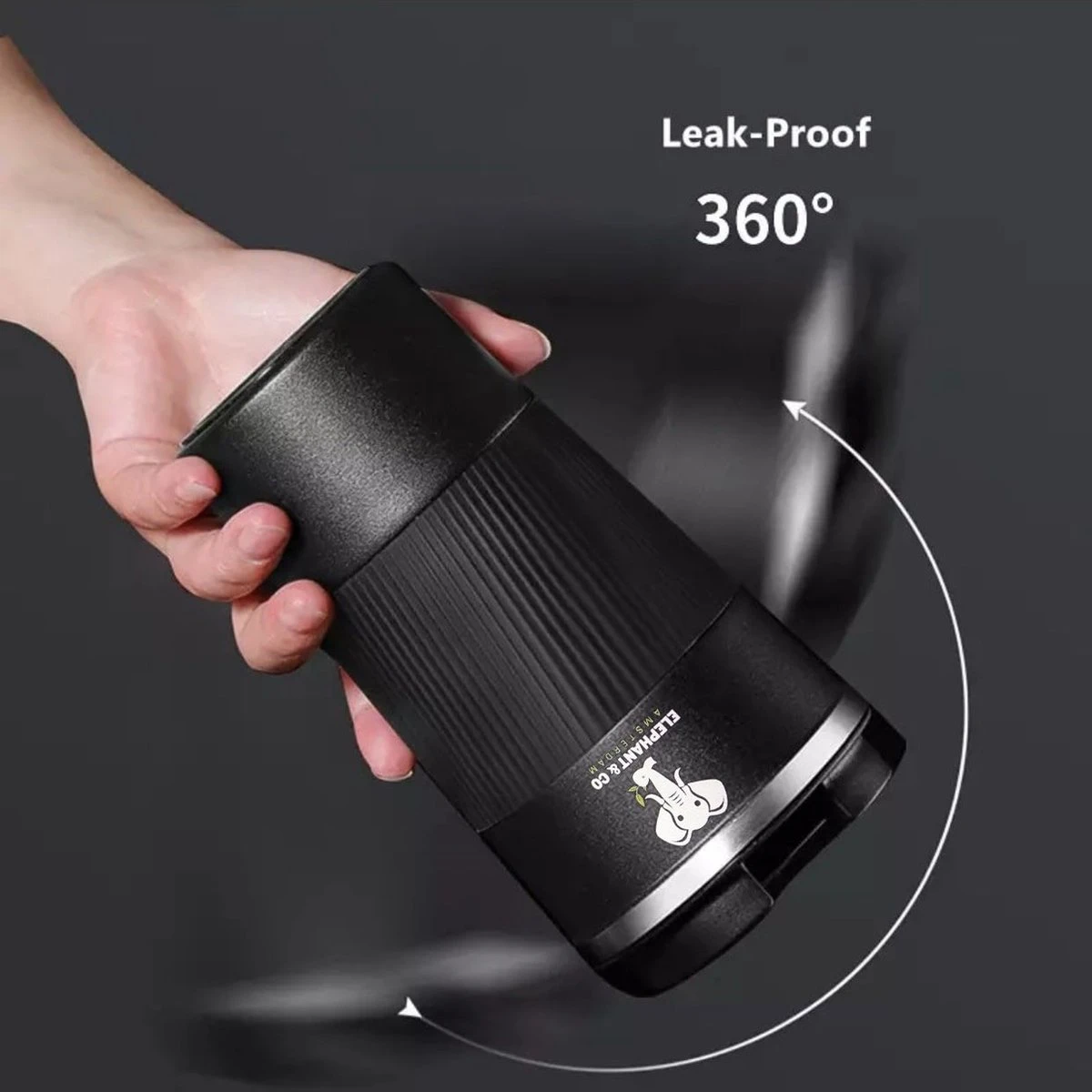 Elephant & Co Dubbelwandige Reisbeker - Koffie To Go - Duurzaam - Herbruikbaar - 380ml - 7 Elephant & Co Dubbelwandige Reisbeker - Koffie To Go - Duurzaam - Herbruikbaar - 380ml - - Afbeelding 5