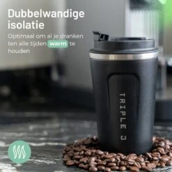 Triple J® Koffiebeker To Go - Thermosbeker - BPA & Lekvrij - 380ml - Zwart 14 Triple J® Koffiebeker To Go - Thermosbeker - BPA & Lekvrij - 380ml - Zwart -Bekerwinkel 1200x1200 547