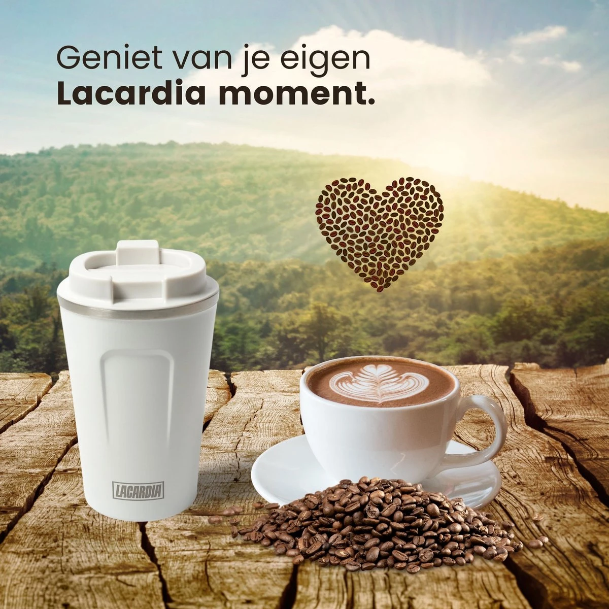 LaCardia Koffiebeker To Go Premium Wit – Thermosbeker – Theebeker – 380ML – Herbruikbaar 9 LaCardia Koffiebeker To Go Premium Wit – Thermosbeker – Theebeker – 380ML – Herbruikbaar - Afbeelding 7