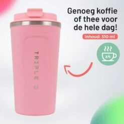 Triple J® Koffiebeker To Go - Thermosbeker - BPA & Lekvrij - 510ml - Roze 13 Triple J® Koffiebeker To Go - Thermosbeker - BPA & Lekvrij - 510ml - Roze -Bekerwinkel 1200x1200 567
