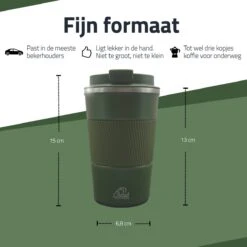 GOAT Outdoor RVS Koffiebeker To Go - Thermosbeker - Theebeker - Reisbeker - Lekvrij - 380ml - Groen 13 GOAT Outdoor RVS Koffiebeker To Go - Thermosbeker - Theebeker - Reisbeker - Lekvrij - 380ml - Groen -Bekerwinkel 1200x1200 586