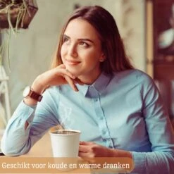 Drinkbeker Wit - Koffiebeker - Kartonnen Beker - 265ml - 100 Stuks - Wegwerpbeker - Papieren Beker - To-Go -Bekerwinkel 1200x1200 612