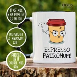 Haryy Potter Espresso Patronum Mok - Harry Potter - Grappige Cadeaus - Verjaardag Cadeau - Cadeau Voor Man - Cadeau Voor Vrouw - Mok Met Tekst - Mokken - Best Cadeautjes - Thee Glazen - Koffie Mok -Bekerwinkel 1200x1200 721