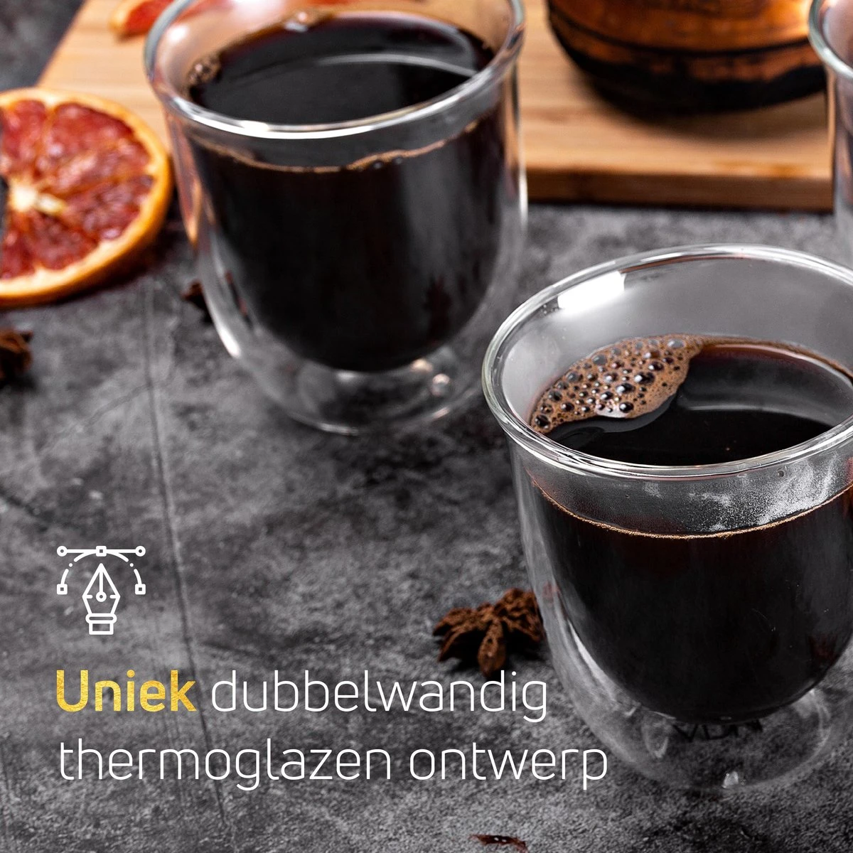 Dubbelwandige ESPRESSO Glazen Van Borosilicaat - Warme En Koude Dranken Kopjes - 70 ML - Set Van 6 8 Dubbelwandige ESPRESSO Glazen Van Borosilicaat - Warme En Koude Dranken Kopjes - 70 ML - Set Van 6 - Afbeelding 6