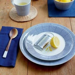 Royal Doulton Pacific - 6x Mok / Beker - Porselein - Wit / Blauw - 450 Ml - Set Van 6 Mokken -Bekerwinkel 1200x1200 755