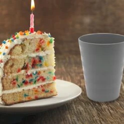 In Round Herbruikbare Plastic Drink Bekers – 10 Stuks – Grijs -Bekerwinkel 1200x1200 845