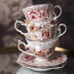 Clayre & Eef Kop En Schotel 200 Ml Roze Wit Porselein Rond Bloemen Servies Cadeau Voor Haar Cappuccino 15 Clayre & Eef Kop En Schotel 200 Ml Roze Wit Porselein Rond Bloemen Servies Cadeau Voor Haar Cappuccino -Bekerwinkel 1200x1200 855