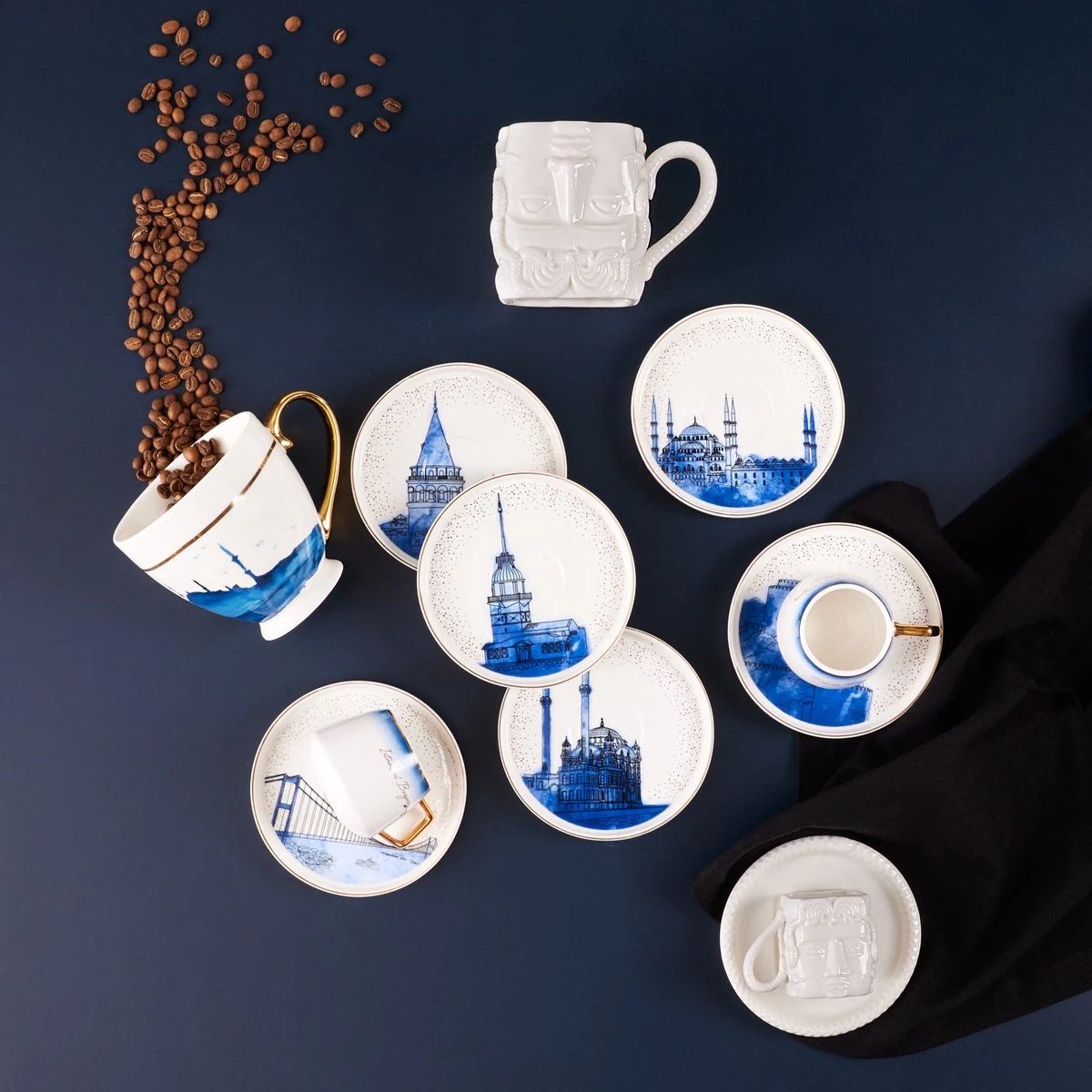 KARACA -ISTANBUL- 12 DELIGE- KOFFIEKOPJES VOOR 6 PERSONEN SET-Karaca Istanbul Set Van 12 Koffiekopjes 90 Ml- Moccamokken -espressokopjes Set Van Porselein, 6 Personen Robuuste Mokkatas, Porselein 4 KARACA -ISTANBUL- 12 DELIGE- KOFFIEKOPJES VOOR 6 PERSONEN SET-Karaca Istanbul Set Van 12 Koffiekopjes 90 Ml- Moccamokken -espressokopjes Set Van Porselein, 6 Personen Robuuste Mokkatas, Porselein - Afbeelding 2