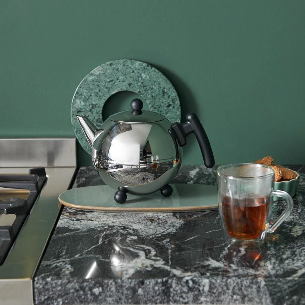 Bredemeijer - Theepot Bella Ronde 1,2L Zwart Beslag - Dubbelwandig 8 Bredemeijer - Theepot Bella Ronde 1,2L Zwart Beslag - Dubbelwandig - Afbeelding 6