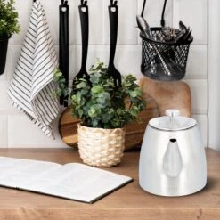 Vaja® Theepot Camille Met Filter - Zilver - 1.0L - RVS Dubbelwandig - Theekan -Bekerwinkel 1200x1200 909