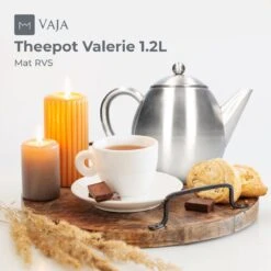 Vaja Valerie - Theepot Met Filter - Dubbelwandig - RVS - 1.2L -Bekerwinkel 1200x1200 923