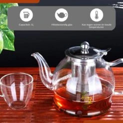 SensaHome - Infuser Theekan/Theepot - Transparant - Glas 29 SensaHome - Infuser Theekan/Theepot - Transparant - Glas -Bekerwinkel 1200x1200 936