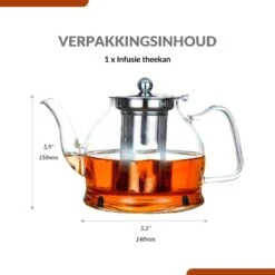 SensaHome - Infuser Theekan/Theepot - Transparant - Glas 34 SensaHome - Infuser Theekan/Theepot - Transparant - Glas -Bekerwinkel 1200x1200 941