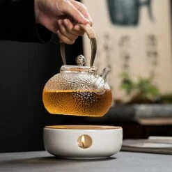 ConBlom Keramische Theepot, Warmer, Theewarmer, Koffiewarmer, Stoofje, Met Kurk-stoofje, Theepot Basis, Theefornuis, Melkwarmer Voor Thuis, Café, Theemelk (zonder Kaars En Theepot) -Bekerwinkel 1200x1200 953