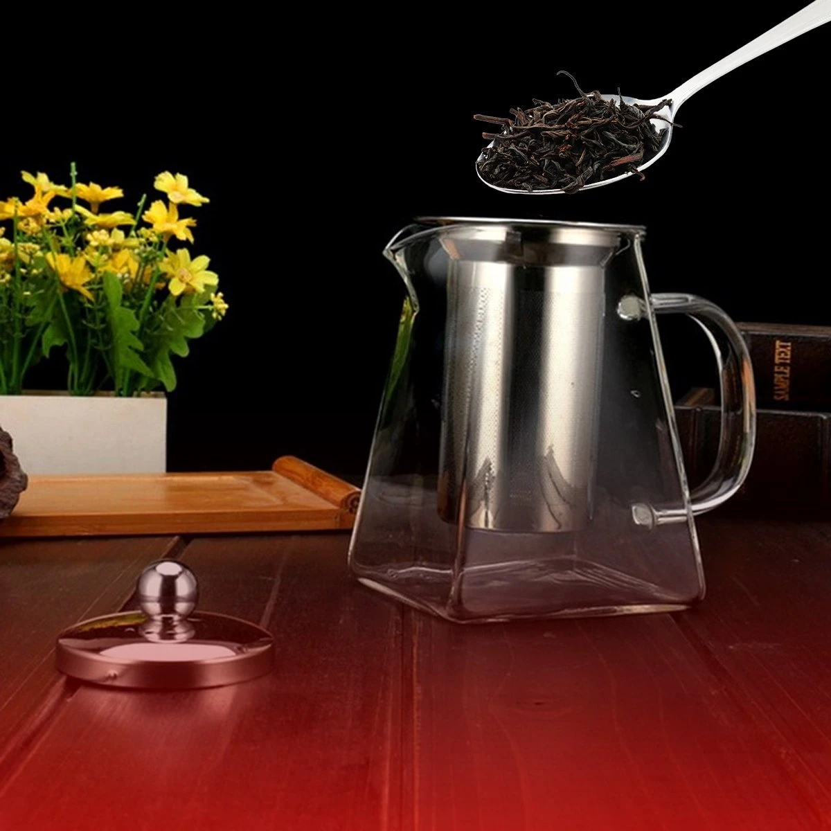 Procidi® Glazen Theepot Met Filter - Theekan Met Infuser - Dubbelwandig Borosilicaat Glas - Thee Thermoskan - Koffiekan 750 ML - Teapot 9 Procidi® Glazen Theepot Met Filter - Theekan Met Infuser - Dubbelwandig Borosilicaat Glas - Thee Thermoskan - Koffiekan 750 ML - Teapot - Afbeelding 7